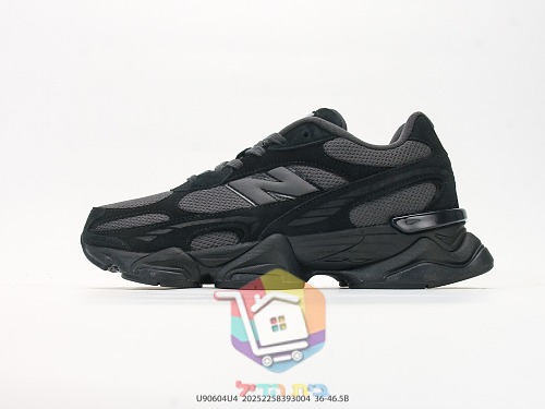 נעלי New Balance 9060 שחור ואפור כהה 9