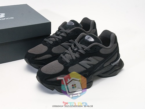 נעלי New Balance 9060 שחור ואפור כהה 10
