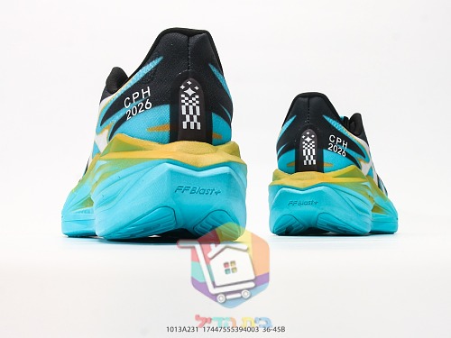נעלי ריצה ASICS Superblast 3 טורקיז, שחור וצהוב 3