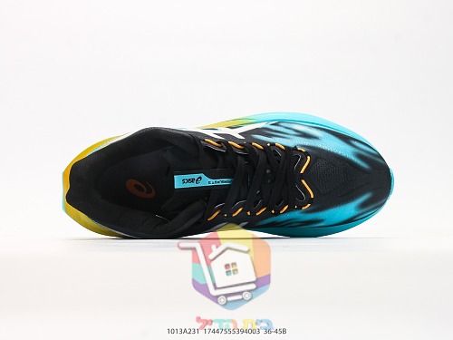 נעלי ריצה ASICS Superblast 3 טורקיז, שחור וצהוב 6