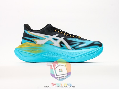 נעלי ריצה ASICS Superblast 3 טורקיז, שחור וצהוב 7