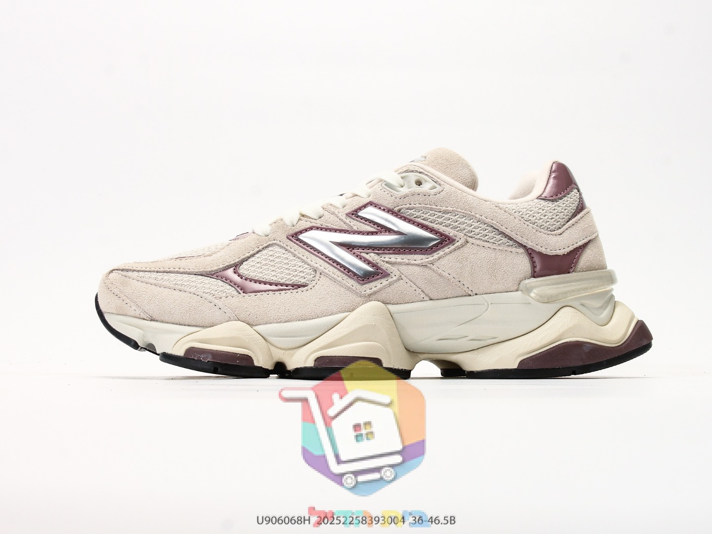 נעלי New Balance 9060 שמנת ובורדו