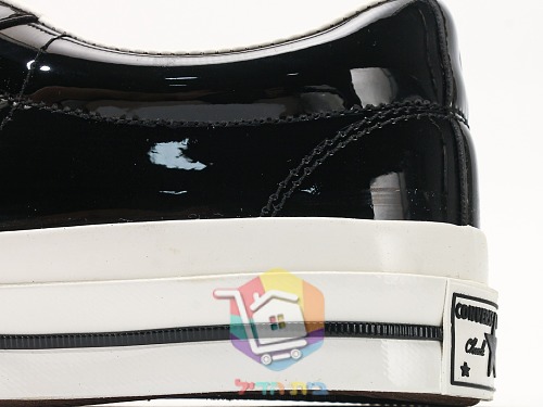 Converse One Star in schwarzem Lackleder 3