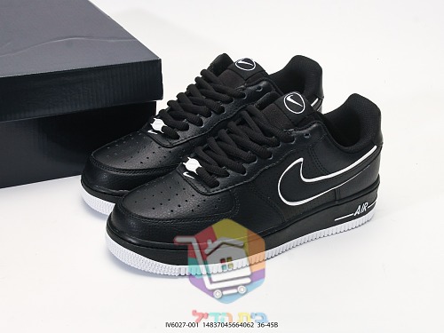 נעלי Nike Air Force 1 שחורות 10
