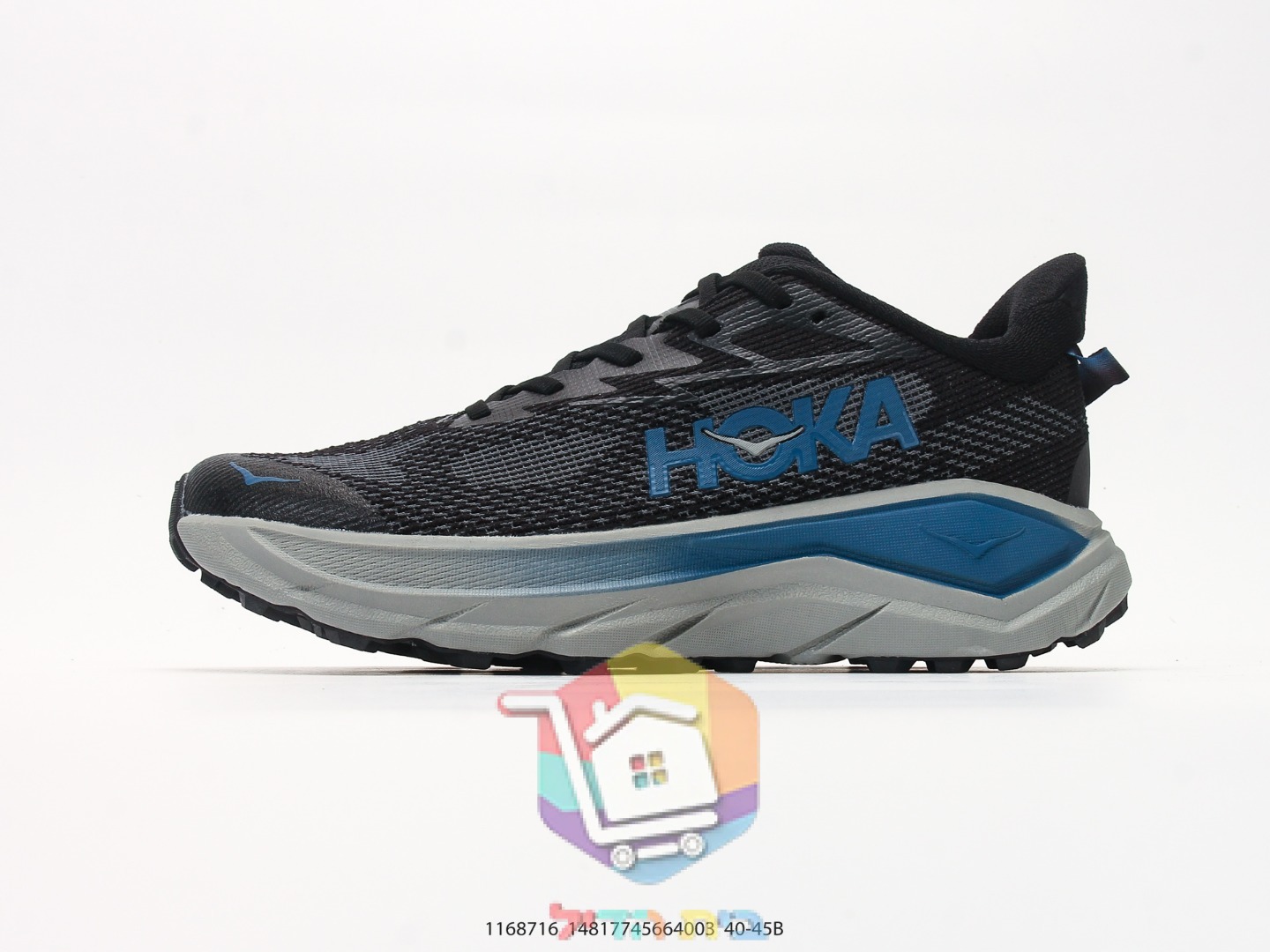 נעלי שטח HOKA שחור, טורקיז