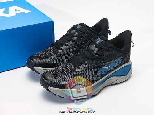 נעלי שטח HOKA שחור, טורקיז 10