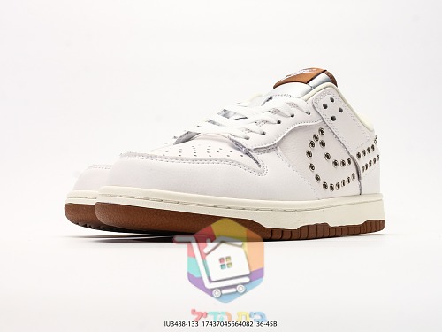 נעלי Nike Dunk Low לנשים שנהב, חום 4
