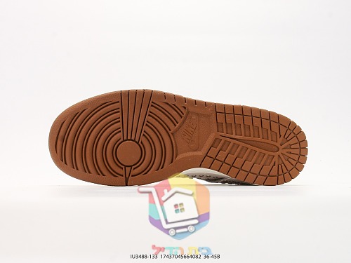 נעלי Nike Dunk Low לנשים שנהב, חום 5