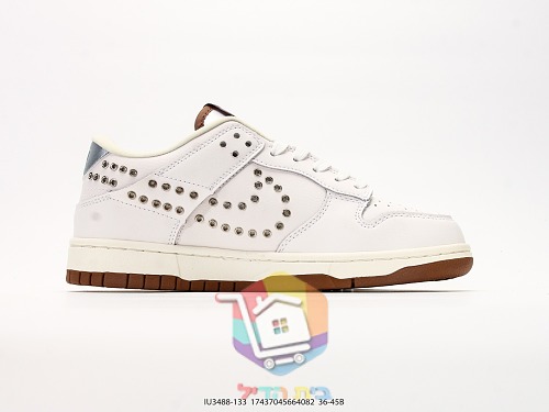 נעלי Nike Dunk Low לנשים שנהב, חום 7