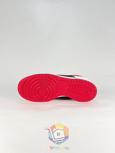 נעלי Nike Dunk Low Retro אדום, לבן, שחור 2