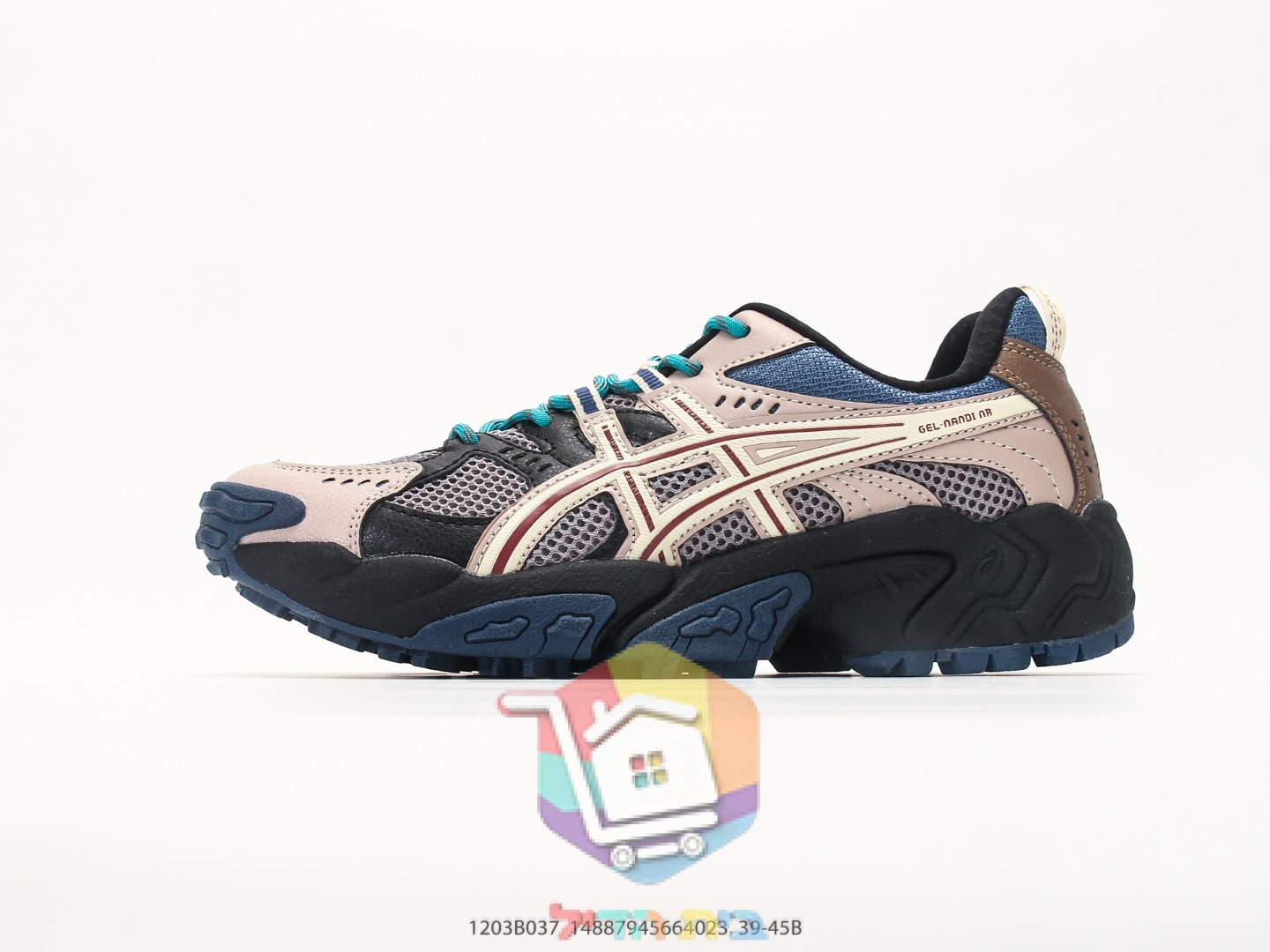 ASICS Gel-Nandi Trailschuhe aus Leder und Mesh