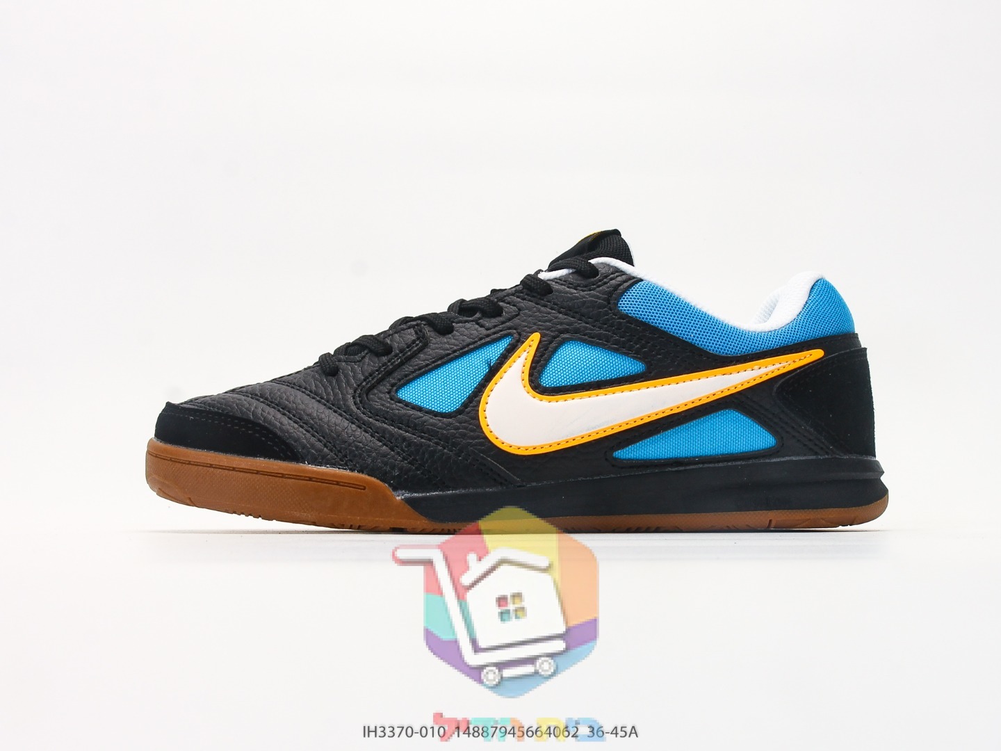 Nike Sneaker aus Leder mit blauem Mesh