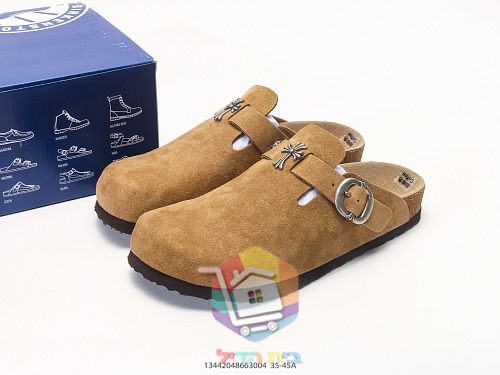 Birkenstock Boston Clogs aus Wildleder mit Schnalle 2