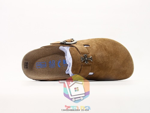 Birkenstock Boston Clogs aus Wildleder mit Schnalle 5