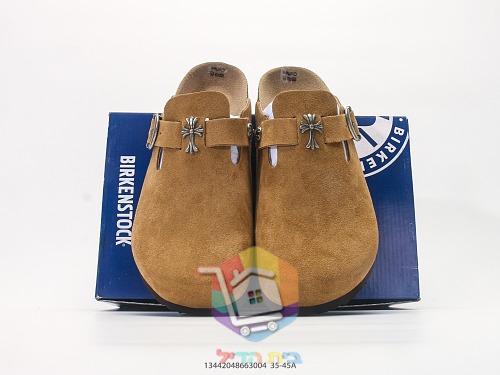 Birkenstock Boston Clogs aus Wildleder mit Schnalle 8