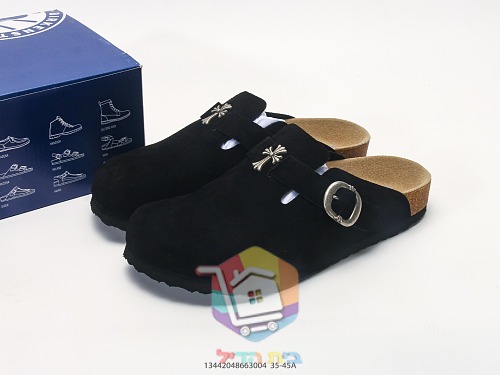 Birkenstock Boston Clogs aus Wildleder mit Schnalle 10