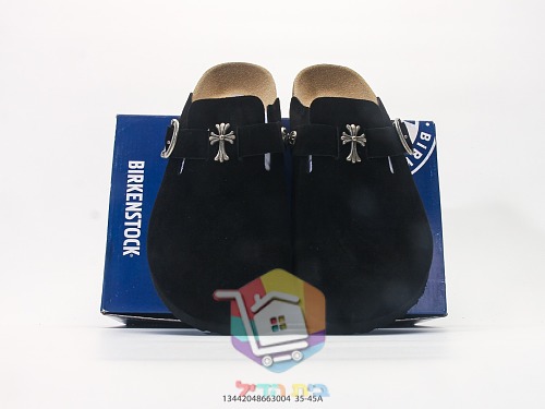 Birkenstock Boston Clogs aus Wildleder mit Schnalle 16