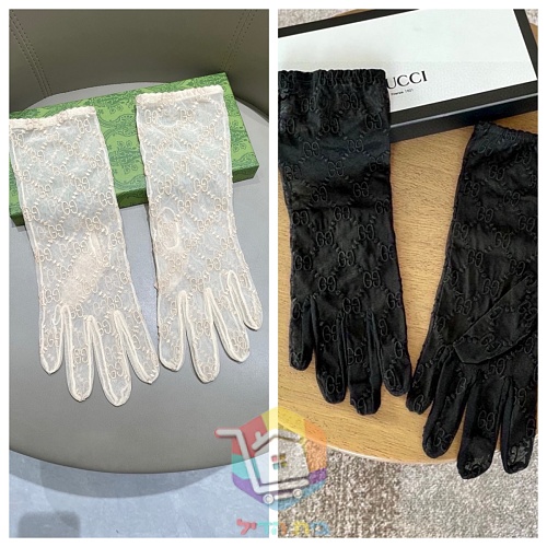 כפפות תחרה Gucci בשני גוונים 22