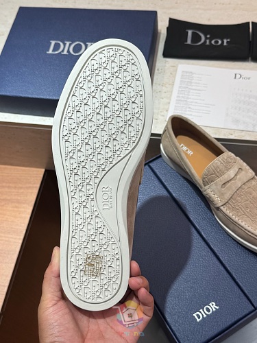 מוקסינים Dior Granville, בז', אפור, שחור או כחול כהה, תמונה 2