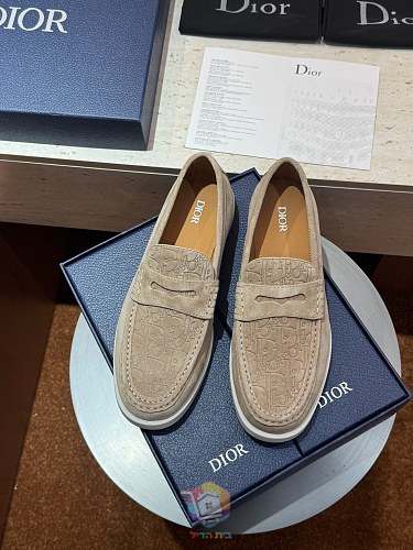 מוקסינים Dior Granville, בז', אפור, שחור או כחול כהה, תמונה 3
