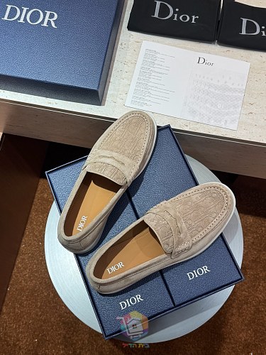 מוקסינים Dior Granville, בז', אפור, שחור או כחול כהה, תמונה 4