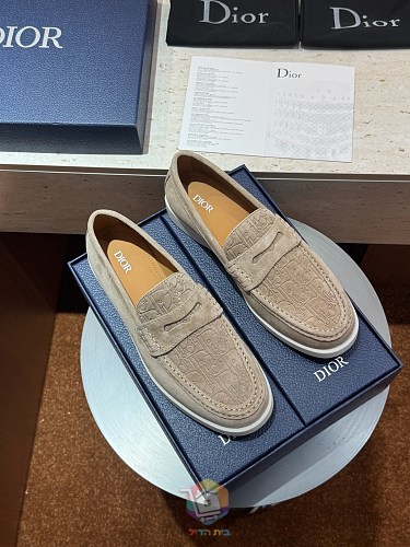 מוקסינים Dior Granville, בז', אפור, שחור או כחול כהה, תמונה 5