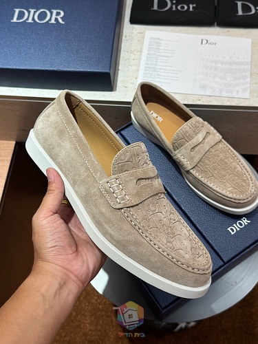 מוקסינים Dior Granville, בז', אפור, שחור או כחול כהה, תמונה 6