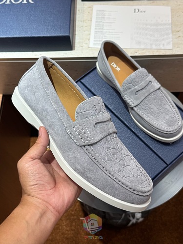 מוקסינים Dior Granville, בז', אפור, שחור או כחול כהה, תמונה 12