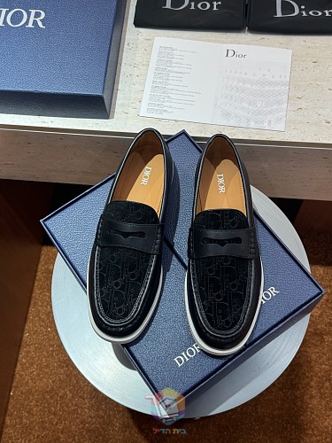 מוקסינים Dior Granville, בז', אפור, שחור או כחול כהה, תמונה 15