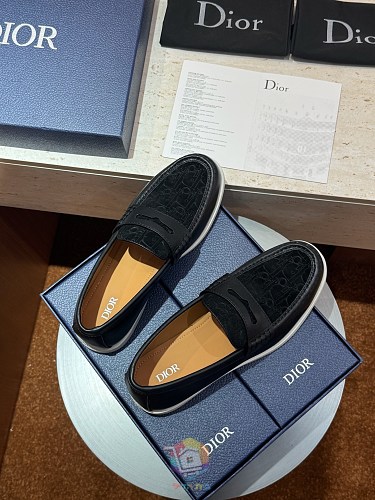 מוקסינים Dior Granville, בז', אפור, שחור או כחול כהה, תמונה 17