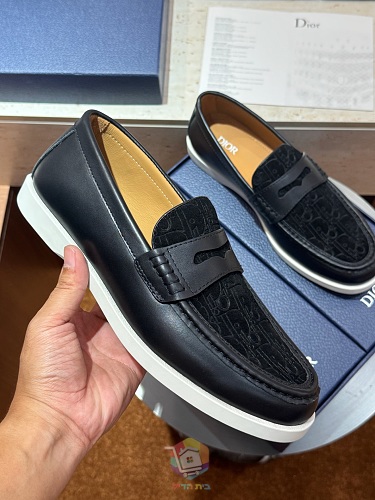 מוקסינים Dior Granville, בז', אפור, שחור או כחול כהה, תמונה 18