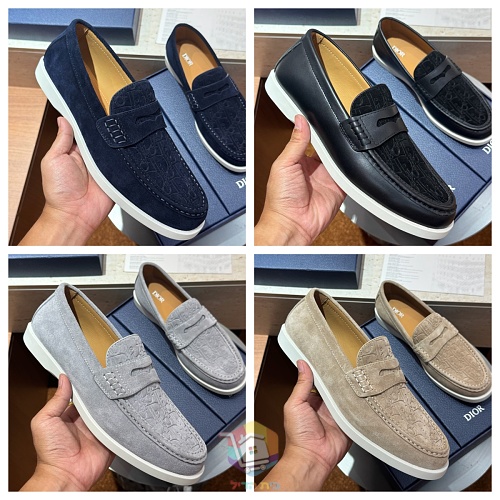 מוקסינים Dior Granville, בז', אפור, שחור או כחול כהה, תמונה 25