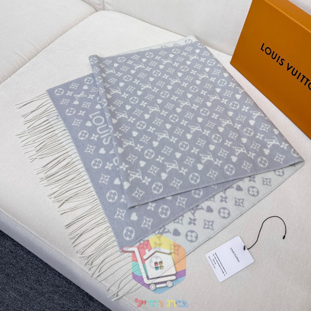 צעיף Louis Vuitton במונוגרם בחמישה גוונים, 45x200 ס"מ