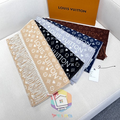 צעיף Louis Vuitton במונוגרם בחמישה גוונים, 45x200 ס"מ 9