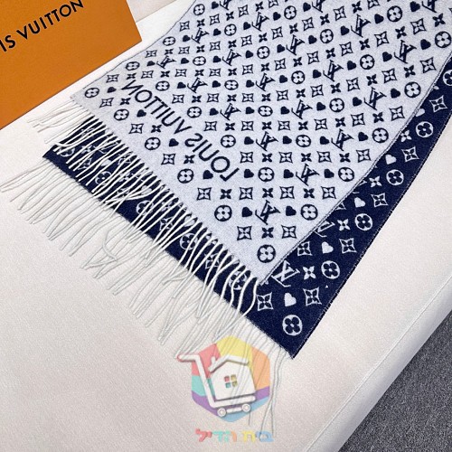 צעיף Louis Vuitton במונוגרם בחמישה גוונים, 45x200 ס"מ 21