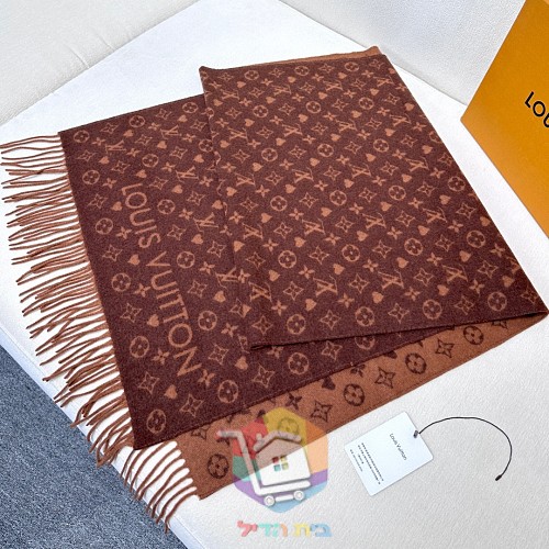 צעיף Louis Vuitton במונוגרם בחמישה גוונים, 45x200 ס"מ 31