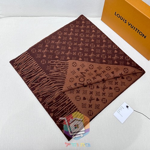 צעיף Louis Vuitton במונוגרם בחמישה גוונים, 45x200 ס"מ 32