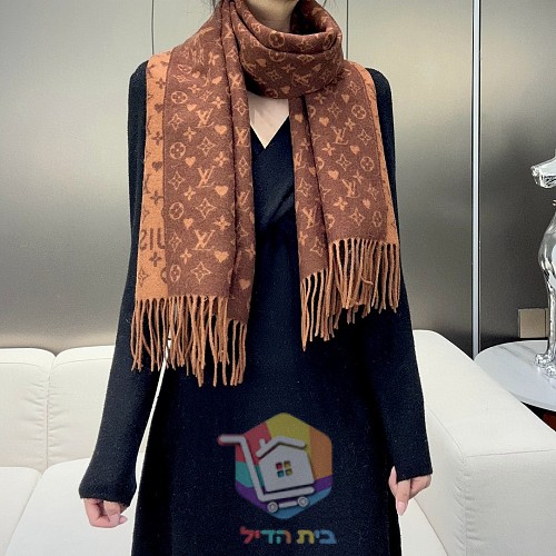 צעיף Louis Vuitton במונוגרם בחמישה גוונים, 45x200 ס"מ 33