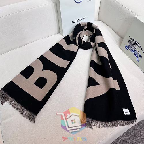 צעיף Burberry עם כיתוב בשלושה גוונים 22