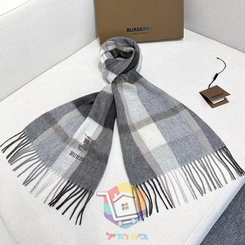 צעיף Burberry במשבצות בשני גוונים, 30x170 ס"מ 4