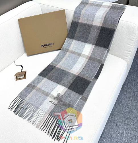 צעיף Burberry במשבצות בשני גוונים, 30x170 ס"מ 5