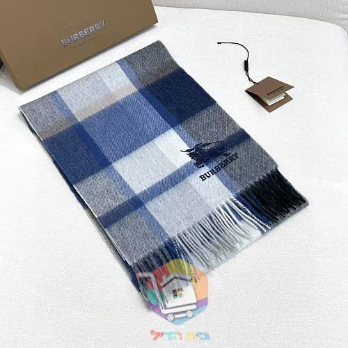 צעיף Burberry במשבצות בשני גוונים, 30x170 ס"מ 15