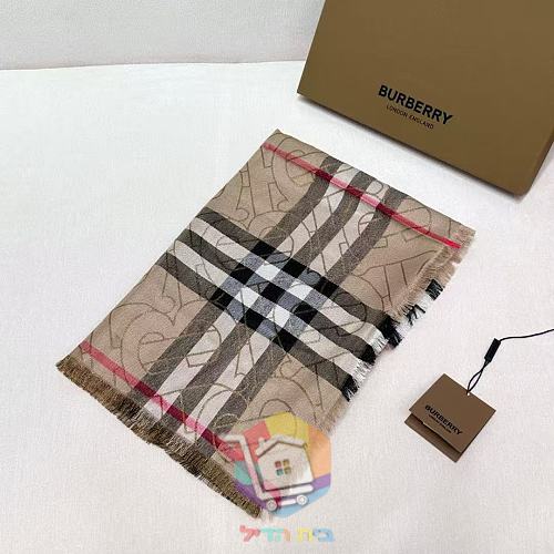 צעיף Burberry במשבצות בשני גוונים, 70x220 ס"מ 6