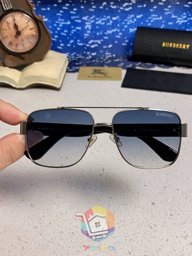 משקפי שמש Burberry מרובעים עם מסגרת מתכת, חמישה צבעים, תמונה 7