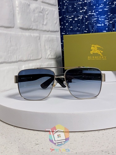 משקפי שמש Burberry מרובעים עם מסגרת מתכת, חמישה צבעים, תמונה 9