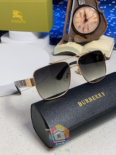 משקפי שמש Burberry מרובעים עם מסגרת מתכת, חמישה צבעים, תמונה 11