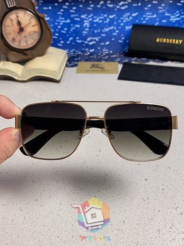 משקפי שמש Burberry מרובעים עם מסגרת מתכת, חמישה צבעים, תמונה 17