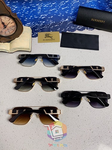 משקפי שמש Burberry מרובעים עם מסגרת מתכת, חמישה צבעים, תמונה 31