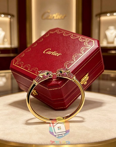 Cartier Armreif mit zwei Pantherköpfen 17