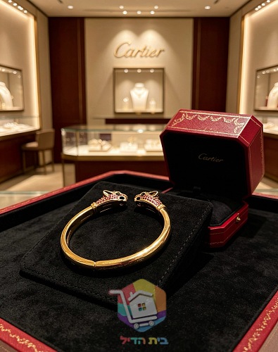 Cartier Armreif mit zwei Pantherköpfen 18